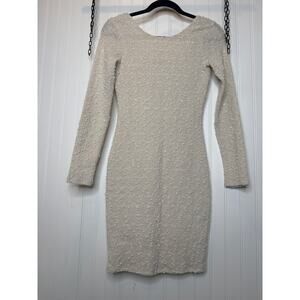 Jennifer Lopez Bodycon Long Sleeve Mini Dress Cocktail Party Blub Gala Size XS